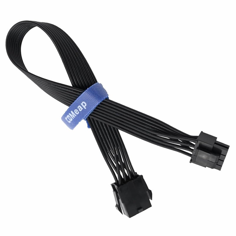 COMeap كابل تمديد CPU 8 بن (عبوة 2) ، 8 بن أنثوي إلى 8 (4+4) بن ذكري EPS 12V للوحة الأم (ليس PCIe VGA) 13 بوصة (34 سم) - Image 1